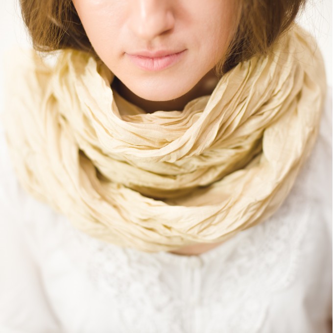 Beige scarf