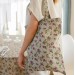 Natural floral tote bag