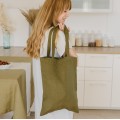 Dark olive tote bag