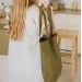 Dark olive tote bag