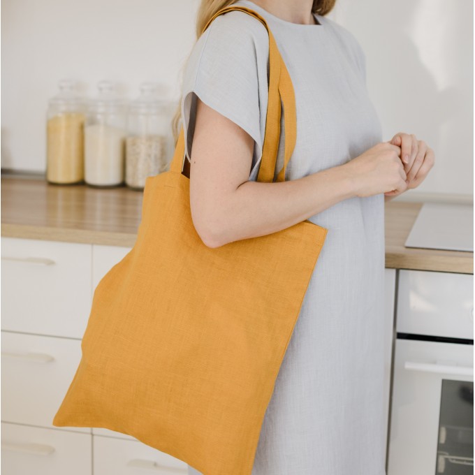 Mustard tote bag