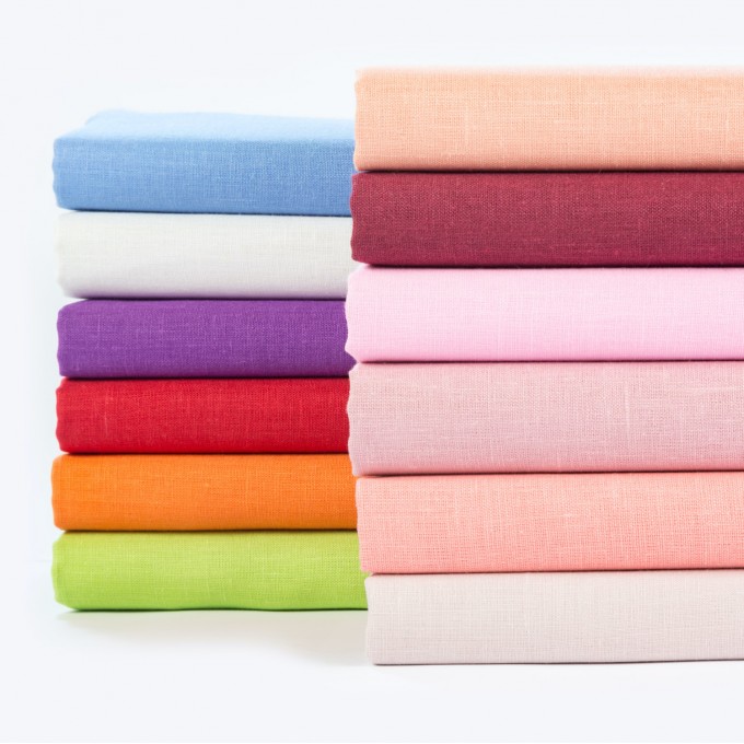 Linen fabric by the yard in various colors