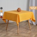 Sunflower linen square tablecloth