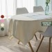 Linen ivory rectangle tablecloth