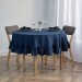 Dusty rose square linen tablecloth with ruffles