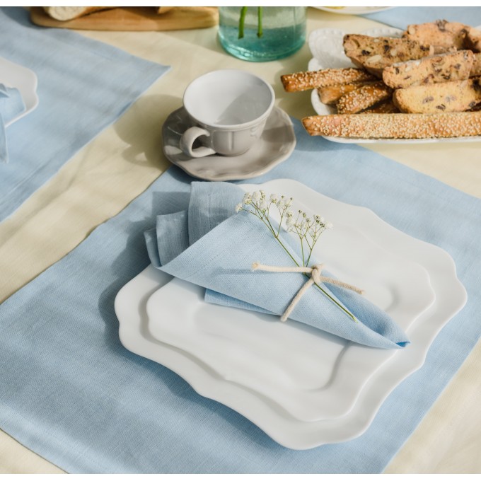 Light blue napkins set of 2, 4, 6, 8, 10, 12