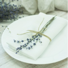 White linen napkin set White linen napkin set