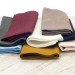 Pink - white striped linen napkins
