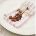 Pink-white striped napkins