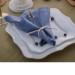 Blue linen napkin set