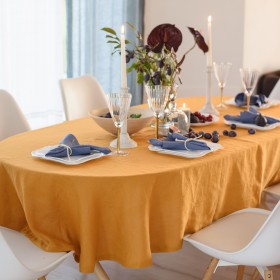 Blush pink linen napkins