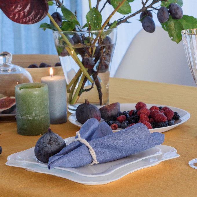 Natural linen napkins