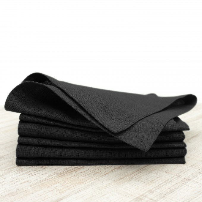 Dusty sage linen napkins set