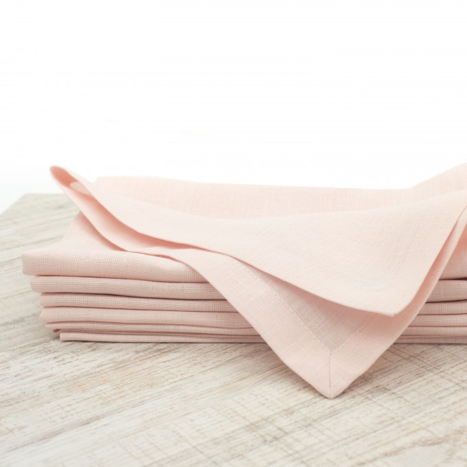 Petal pink napkins11 set of 2, 4, 6, 8, 10, 12