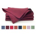 Burgundy linen napkin set