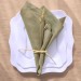 Mauve linen napkin set