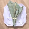 Dusty sage linen napkins set