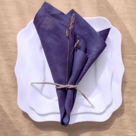 Petal pink linen napkins