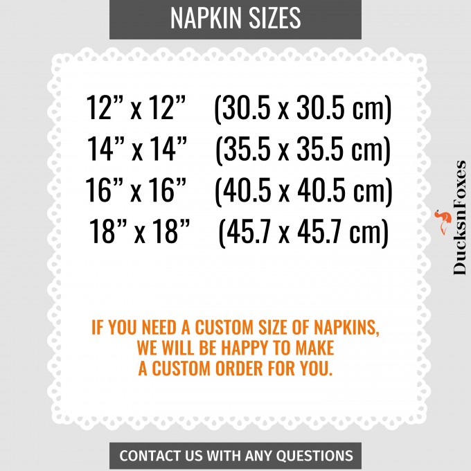 Mauve linen napkin set