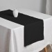 Charcoal gray table runner with triangular edges