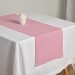 Sage green table runner with triangular edges