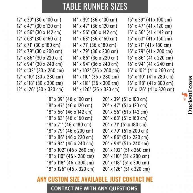 Charcoal gray table runner with triangular edges