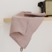 Linen tea towel in burnt orange