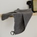 Linen tea towel in charcoal gray