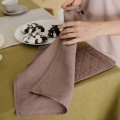 Linen tea towel in tan