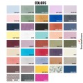 Linen fabric sample set for home textile