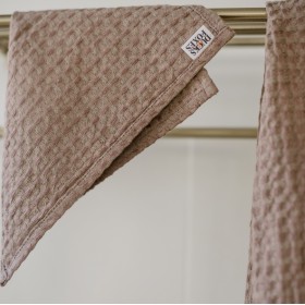 Tan waffle face towel