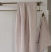 Blush pink waffle bath towel