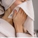 Blush pink waffle face towel