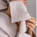 Blush pink waffle face towel