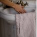 Blush pink waffle hand towel