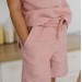 Dusty rose girls pajama - sleeveless top and shorts set