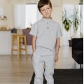 Light gray boys pajama - t-shirt and pants set