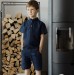 Light gray boys pajama - t-shirt and shorts set