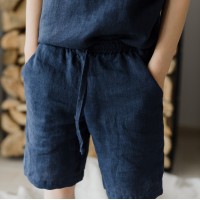 Navy blue boys pajama - t-shirt and shorts set