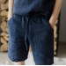 Light gray boys pajama - t-shirt and shorts set