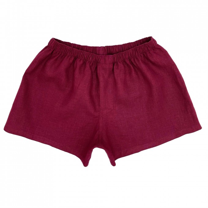 Dusty rose linen boxer underwear