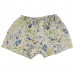 Natural with small blue flowers organic boxers