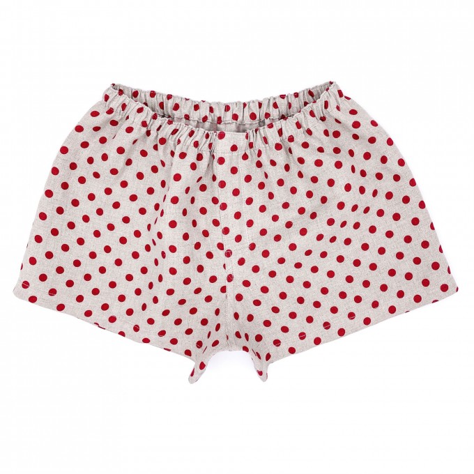 Burnt orange organic linen boxers