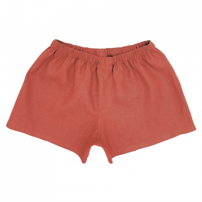 Dusty rose linen boxer underwear