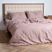 White duvet cover with coconut buttons
