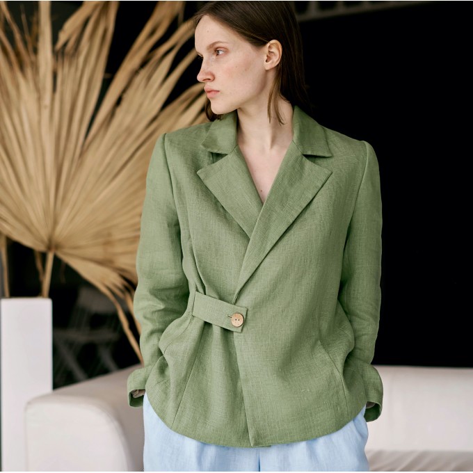 Sage green women casual blazer Jill