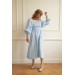 Light blue off shoulder dress Baila