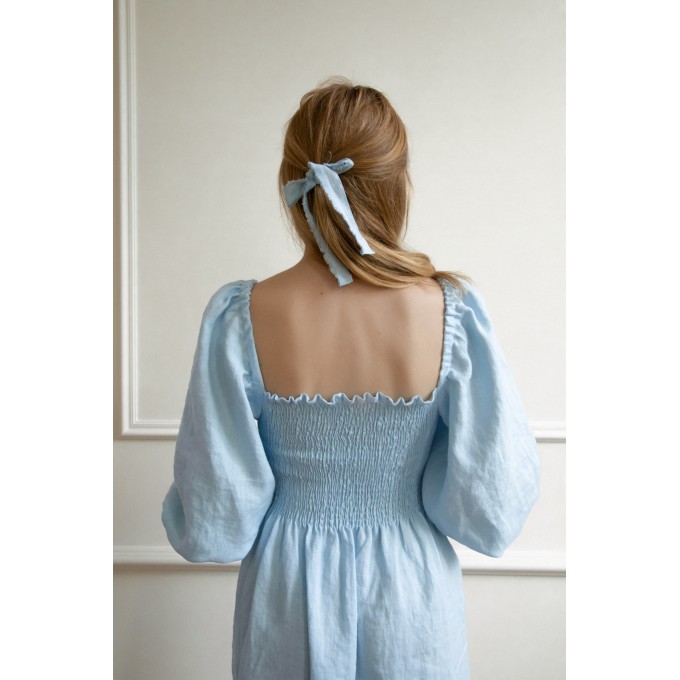 Light blue off shoulder dress Baila