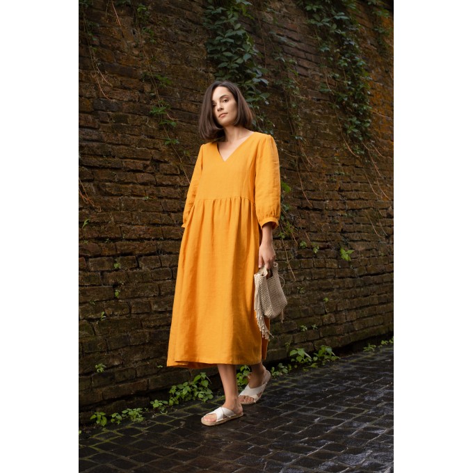 Mustard oversize dress Zoie