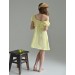 Light yellow a-line dress Poppy